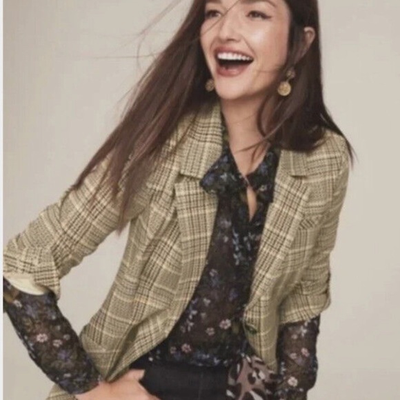 CABI Womens Pastime Blazer Plaid Suit Jacket Career Business - Picture 2 of 9